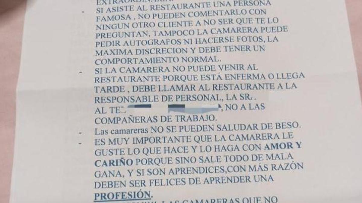 Polémique sur les règles et l’hébergement d’un restaurant barcelonais : « honteuse »