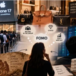 Pourquoi faisons-nous la queue pour le dernier iPhone ? Devina Mehra explique l&rsquo;instinct tribal derrière l&rsquo;iPhone, le luxe et l&rsquo;investissement FOMO